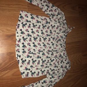 Floral off the shoulder top